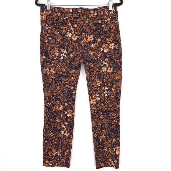 The Essential Slim by Anthropologie Women's Size 6 Brown Orange Pants Trousers - Picture 11 of 16